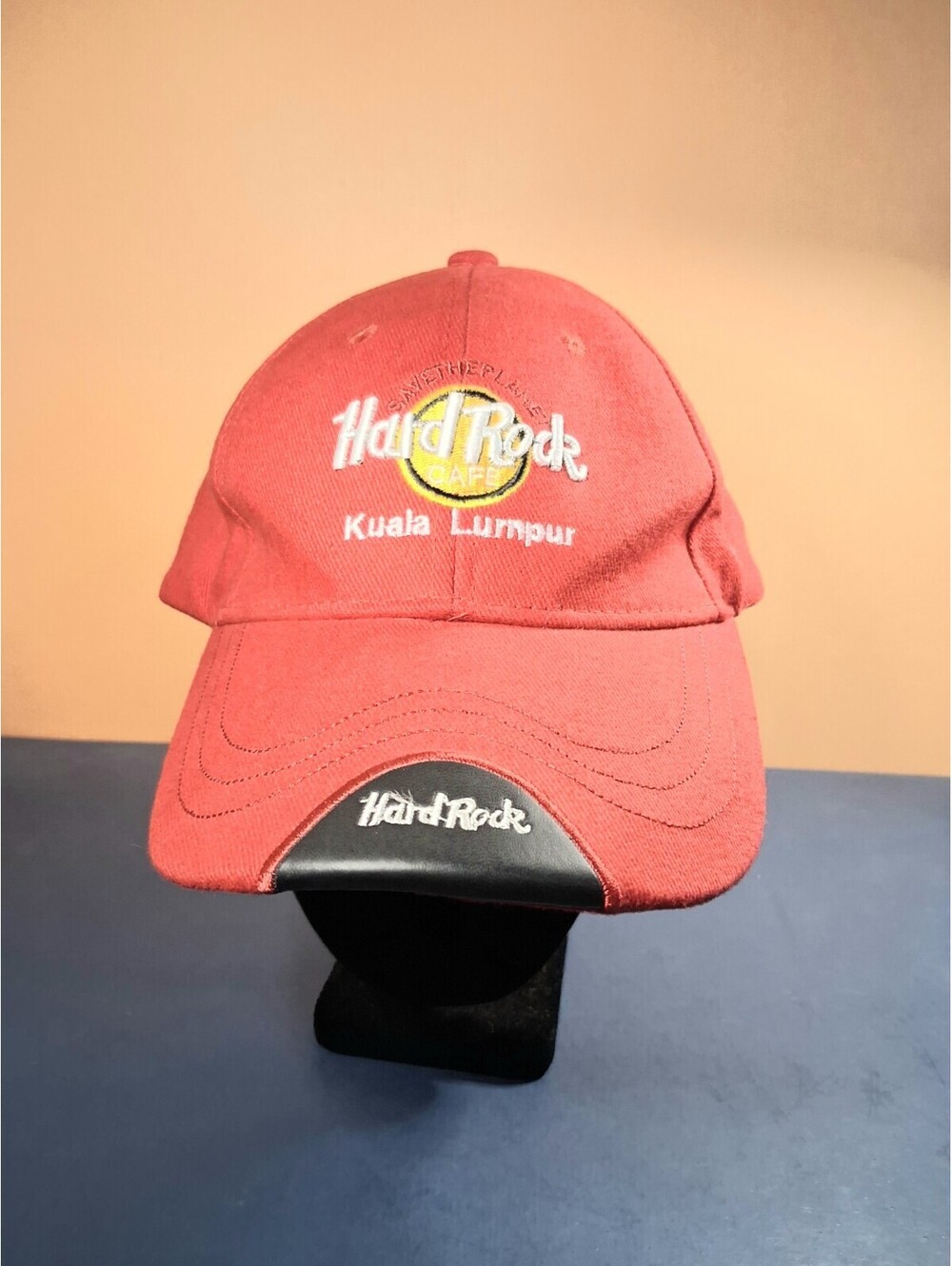 VTG Hard Rock Cafe Kuala Lumpur Red/Black Mens/Womans Strapback Baseball Cap/Hat